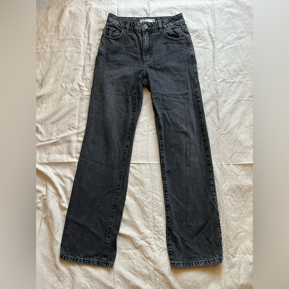 Garage Denim Gray Straight Jeans